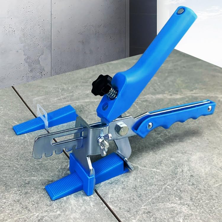 RUHOOM Tile Leveling system Plier Hand Floor Pliers Tiling Installation Tool Tile Locator Leveling System for DIY Ceramic Tile Stone Wall Tile Spacers Adjustment blue - Image 5